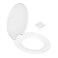 Prime-Line MP56255 Toilet Seats, Round, Plastic Construction, White (10 Pack)