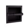 Design House 544554 Millbridge Recessed Wall Mounted Toilet Tissue Paper Roll Holder Hardware Accessory for Bathroom Matte Black