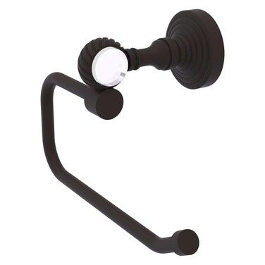 Allied Brass PG-24ET Pacific Grove Collection European Style Tissue Twisted Accents Toilet Paper Holder, Oil Rubbed Bronze