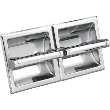 Moen 5577 Donner Hotel and Motel Double Recessed Paper Holder, Chrome