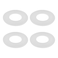 The Lord of the Tools 4PCS Silicone Toilet Tank Water Stop Gasket Compatible with GEBERIT Universal Toilet Outlet Flushing Valve Repair Tank Rubber