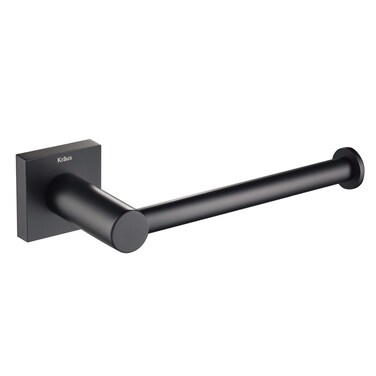 KRAUS Ventus Bathroom Toilet Paper Holder, Matte Black Finish, KEA-17729MB