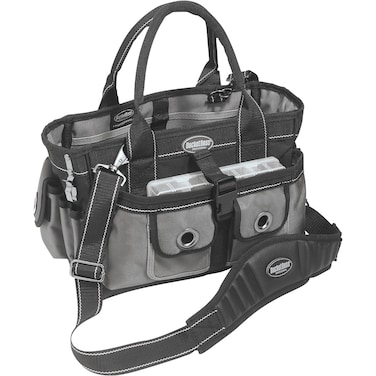 Bucket Boss - Extreme Hopalong Tool Bag, Tool Bags - Professional Series (65088), Gray Gray and Black