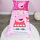 Peppa Pig Be Nice &amp; Kind 4 Piece Toddler Bedding Set - Includes Comforter, Sheet Set - Fitted and Top Sheet + Reversible Pillow Case for Girls Bed, Pink