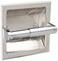 Rocky Mountain Goods Recessed Toilet Paper Holder with Rear Mounting Bracket Install Kit - Easy Installation - Saves Space in Your Bathroom - Premium Finish - Heavy Duty Metal (1, Chrome)
