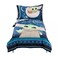 NoJo Star Wars The Child Little Bounty Blue, Green and White Grogu The Force is Strong with This Child 4 Piece Toddler Bed Set Comforter, Fitted Bottom Sheet, Flat Top Sheet and Reversible Pillowcase
