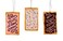 Kurt S. Adler Frosted Chocolate Strawberry Vanilla Toaster Pastry Breakfast Ornaments, 3 Assorted