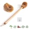 Toilet Brush, Natural Coconut Fibre Brush Head and Rubber Wood Handle, Great for Bathroom
