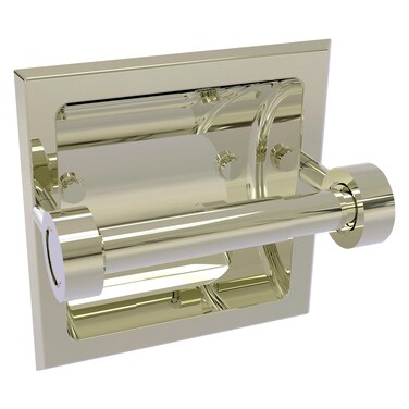 Allied Brass 2024-C Continental Collection Recessed Tissue Toilet Paper Holder, Polished Nickel