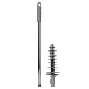 Sugoyi Toilet Plunger, Long Handle Toilet Plunger Bathroom Blockage Unblocker Flexible Head Clog Remover Dredge Tool Plunger Brush