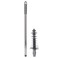 Sugoyi Toilet Plunger, Long Handle Toilet Plunger Bathroom Blockage Unblocker Flexible Head Clog Remover Dredge Tool Plunger Brush