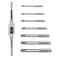 8PCS Metric Tap Set,Tap and Die Set,Hand Screw Thread Taps Set,Mini Metric Plug Tap Screw Tap Drill Tap Drill Set Tapping tool M3 M4 M5 M6 M8 M10 M12 with Adjustable Tap Wrench Tool 1/16-1/2