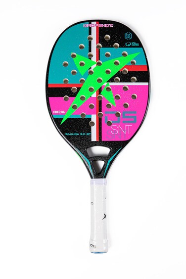 Drop Shot Sakura 3.0 &acirc;&euro;&ldquo; Beach Tennis Paddle with EVA Memory Foam Core Tennis Paddles &acirc;&euro;&ldquo; Professional Beach Tennis