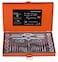 Edward Tools 40 Piece Tap and Die Set Metric - Steel Storage Case - Pro Grade C45 Carbon Steel - Includes Tap, Dies, Screwdriver, Tap Wrench, Screw Pitch Gauge - Create New or Repair Threads