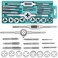JONMON Tap and Die Set - 20Pcs Metric &amp; SAE Screw Thread Dies and Taps Wrench Kit, M3-M12 Essential Threading Tapping Rethreading Hand Tool with Storage Case for Cutting External and Internal Threads