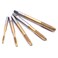 ATOPLEE Spiral Point Plug Threading Tap,5pcs HSS 6542 Titanium Coated Metric Right Hand Thread Taps,M3-M8