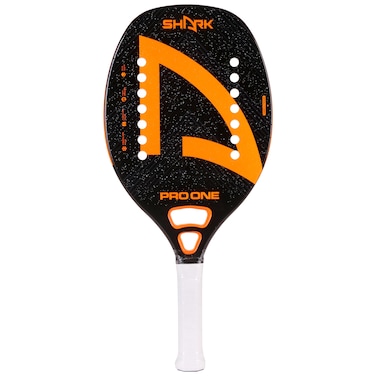 Shark Pro One - Professional Beach Tennis Racket   Carbon Frame, Fiberglass Face   Intermediate Level Players