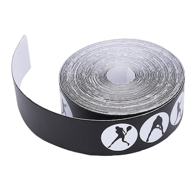 BOLORAMO Racket Head Protection Tape, Lightweight Racket Head Tape Anti Slip 5m/16.4ft for Tennis Racket for Beach(Black)