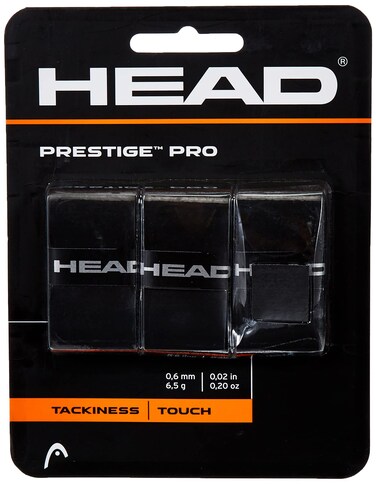 Head Prestige Pro Tennis Racquet Overgrip - Black