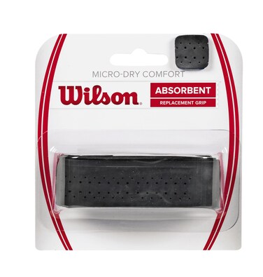 WILSON Micro-Dry Comfort Replacement Grip, Black