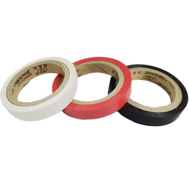 Gloperti Grip Finishing Tape for Tennis Badminton Racket Replacement Tape Pack of 6 2 red 2 black 2 white