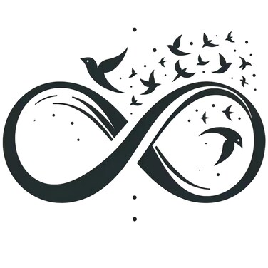 Dopetattoo 6 Sheets Temporary Tattoo Infinity Tattoo Fake tattoos Neck Arm Chest for Women Men Adults