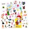 The Wizard of Oz Tattoos Toys for Kids Girls Boys ~ 75 Wizard of Oz Temporary Tattoos Costume Accessories Dress Up Party Favors Decorations (Wizard of Oz Gifts)