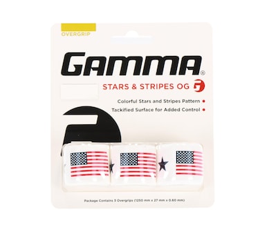 GAMMA Tennis Overgrip, Ideal for Tennis, Pickleball, Squash, Badminton, and Racquetball, Durable and Absorbent, Easy to Apply, Customize Your Racquet, Fun Designs