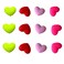 KFZDCG 12 Pcs Tennis Racquet Dampeners, Silicone Tennis Racket Vibration Dampener Heart Shape Tennis Racket Damper Shock Absorber(4 Colors)