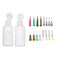 2Pcs Jagua Henna Temporary Tattoo Kit Applicator Bottles with 16 Tips Needles for Henna Tattoo Cone Tattoo Bottle Kits - Qty 2 &amp; 16 Tips