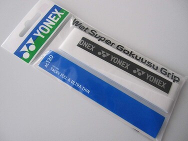 YONEX 0.4mm Wet Super Ultra-Thin Grip Ac130 White (yac130w011f) Badminton Tennis Squash