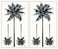 Mini Tattoos 2 Sheets Coconut Palm Beach Tree Cartoon Temporary Tattoo for Men Women Kids Children's Art Fashion Fun Party Tattoos Stickers Fake Body Waterproof (06)