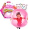 Wubble Bubble Ball Pink - Bundle with Pink Super Bubble Tear-Resistant Ball Plus Temporary Tattoos   Wubble Ball for Kids, Boys, Girls