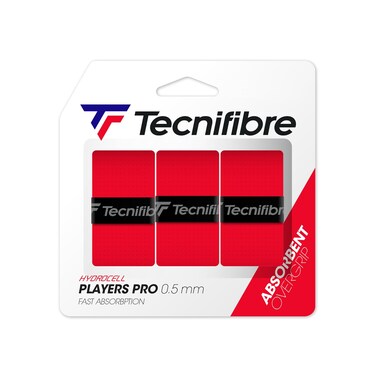Tecnifibre Players Pro Tennis Grip Red (3 Grip Pack)