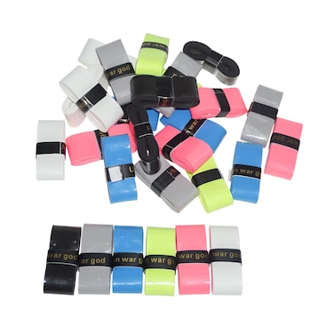 Lxmxgk 30 PCS Tennis Racket Grip Tape, Precut Tennis Grip Tape, Wrap Your Racquet for High Performance, Tennis Overgrip Grip Tape with Velvety Comfort for Anti Slip and Absorbent Grip&iuml;&frac14;&circ;6 Colors&iuml;&frac14;&permil;