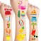 24 Sheets Pool Beach Temporary Tattoos, Birthday Decorations Summer Party Favors
