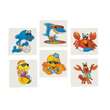 SEA CREATURE TATTOOS - Apparel Accessories - 72 Pieces