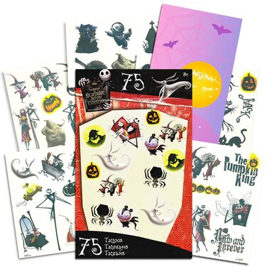Nightmare Before Christmas Tattoos - 75 Temporary Tattoos ~ Jack Skellington, Sally, Oogie Boogie, and More!