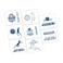 Amscan Volleyball Temporary Tattoos - 2' x 1 3/4', Assorted Designs, 16 Pcs