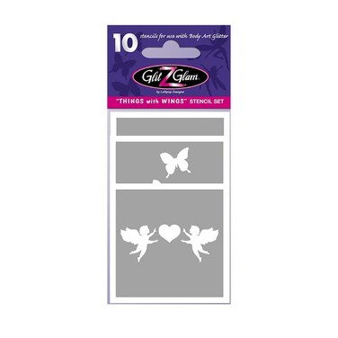 Things with Wings Tattoo Stencil Set for Glitter Tattoos/Kids Tattoos -Dermatologist Tested!