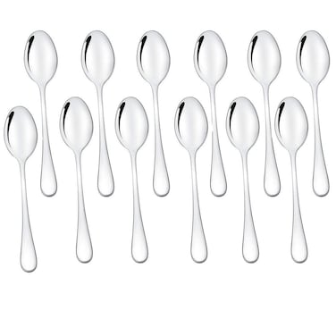 Demitasse Espresso Spoons Set of 12, Mini Coffee Spoon, 18/10 Stainless Steel Small Spoons for Dessert, Tea, Appetizer, 4.7