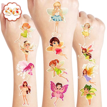 96PCS Woodland Fairy Tattoos - Cute Fairy-Themed Birthday Party Supplies, Decorations, Party Favors, Gifts for Boys &amp; Girls, Classroom Prizes, Christmas Ideas