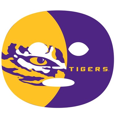 NCAA LSU Tigers Game Day Face Tattoo (4 Set), One Size