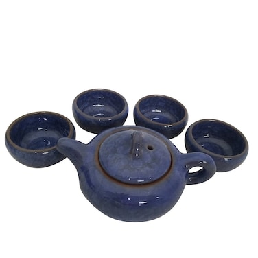 THY HOME Exquisite Glazed 5 PCS Ceramic Tea Set