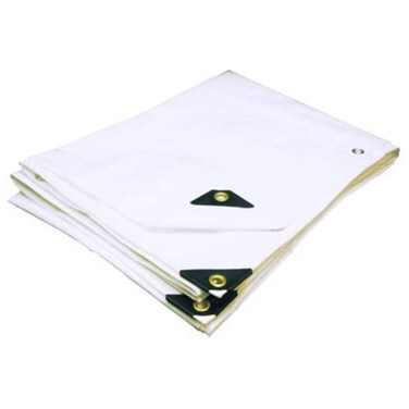 16'X30' Extra Heavy Duty White Tarp