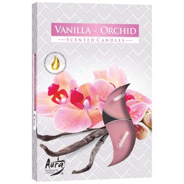 Bispol Scented Tealights 6 Pcs - Vanilla-Orchid