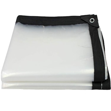 3' x 6' Clear Poly Tarp Heavy Duty with Grommets for Henhouse Porch Greenhouse Camping