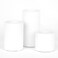 Koyal Wholesale Ceramic Tealight &amp; Taper Candle Holders, Matte White Candle Taper Holder Set of 3