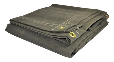 16x20 Green Heavy Duty Canvas Tarp DRY TOP (16&acirc;&euro;&trade;x20&acirc;&euro;&trade;)