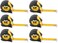 Titan 10912 6-Piece 12-Foot Tape Measure Bulk Set with Easy-Read Standard Markings and Durable Case